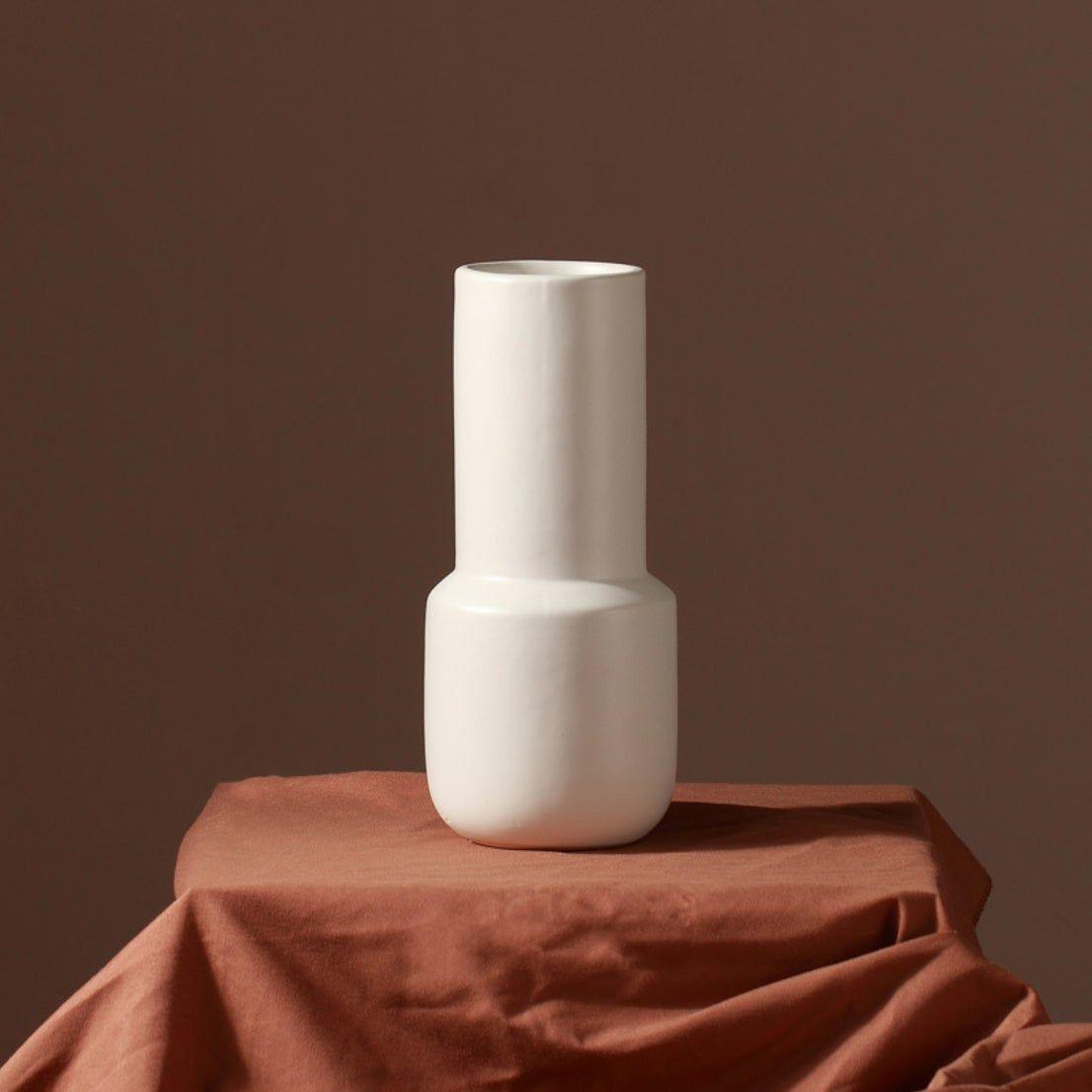 Taupe Monochrome Ceramic Vases
