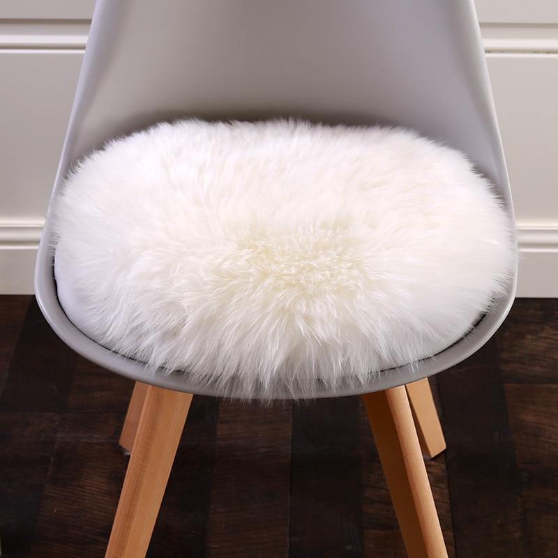 Soft Artificial Sheepskin Chair Cover - LuxVerve