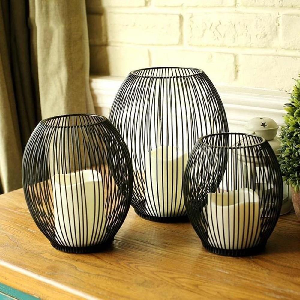 Hollow iron Candle Holder - LuxVerve