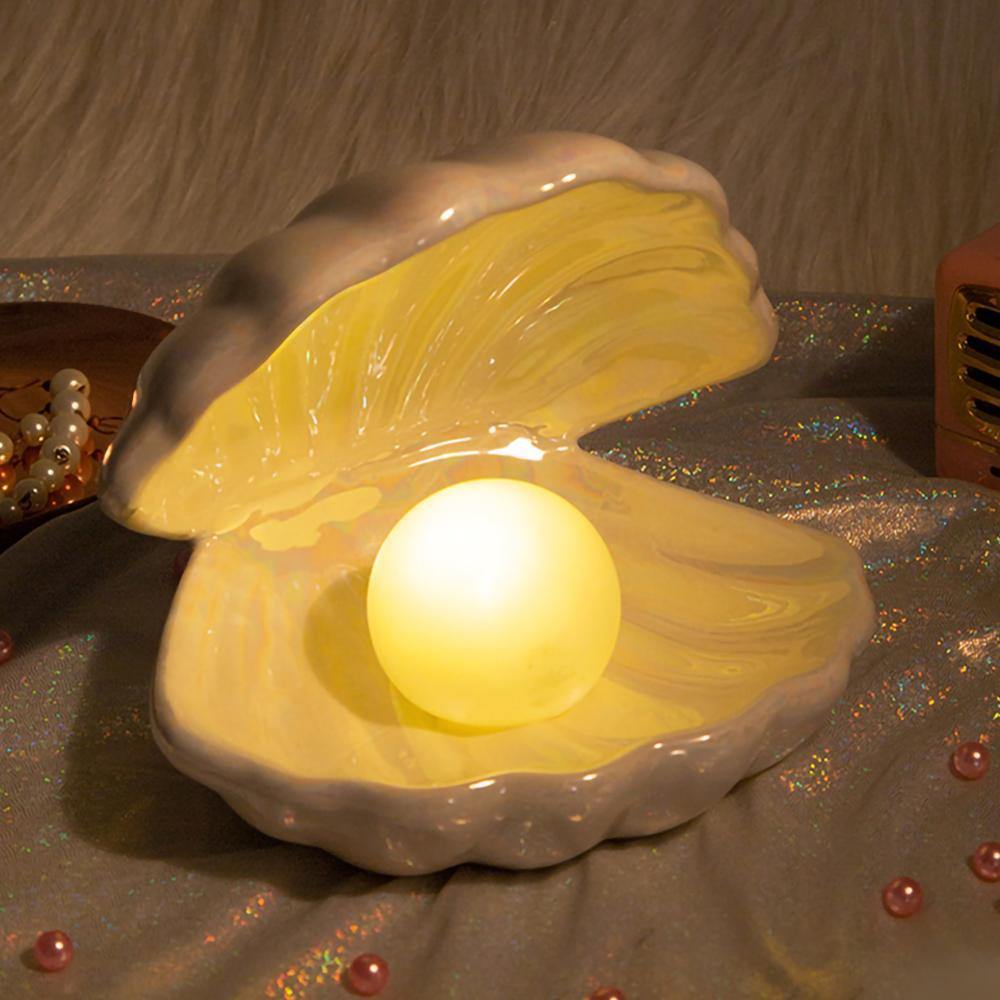 Ceramic Shell Pearl Lamp - LuxVerve
