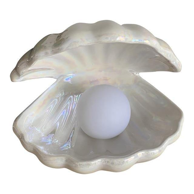 Ceramic Shell Pearl Lamp - LuxVerve