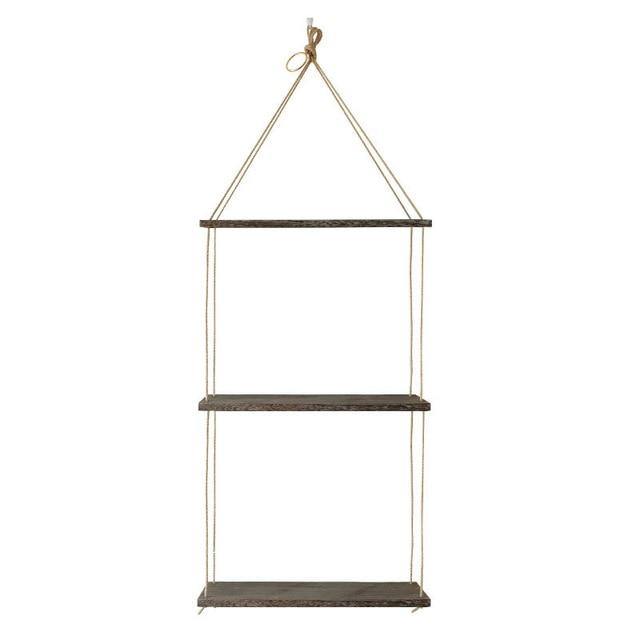 Rustic Wooden Hanging Shelf - LuxVerve