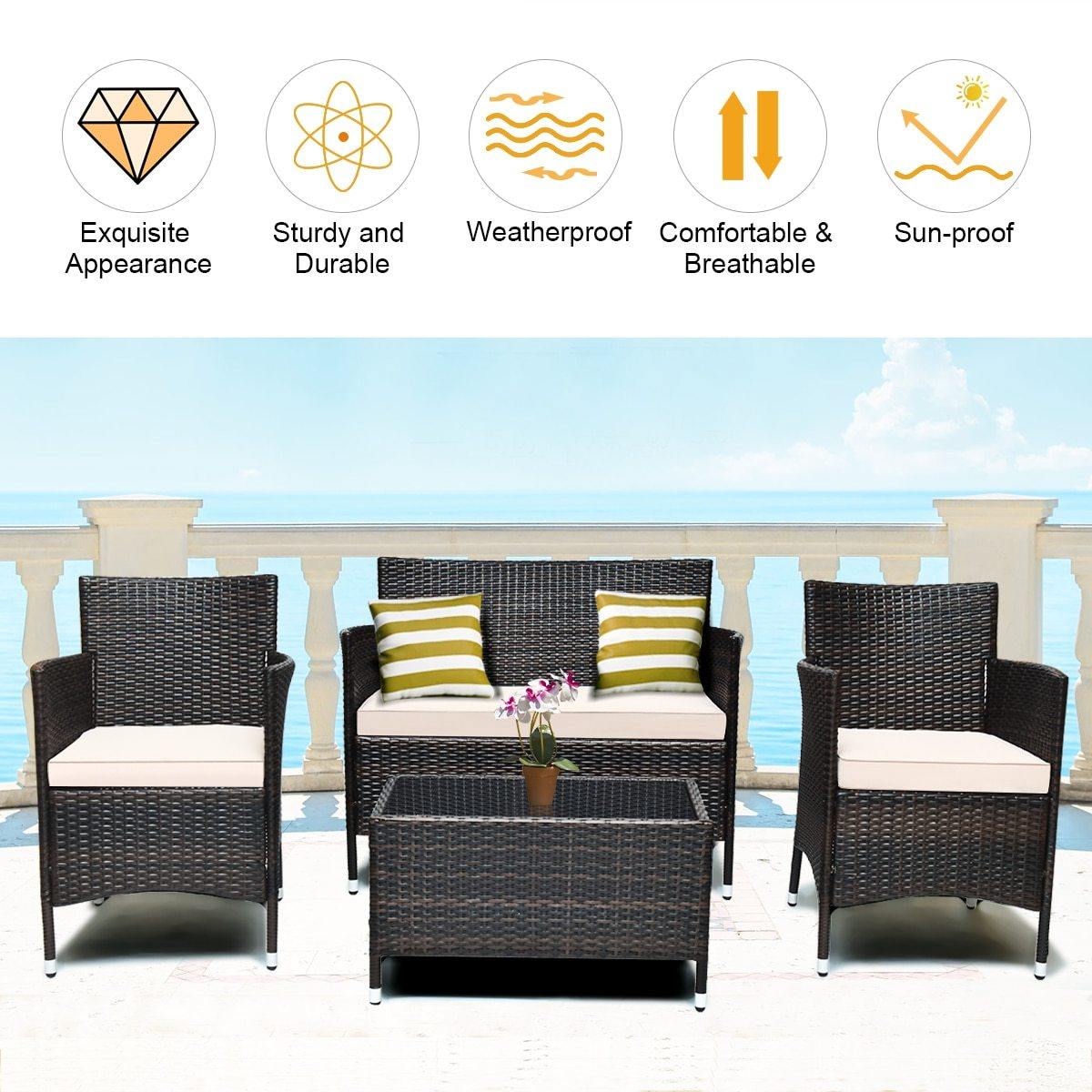 Patio Furniture Set - LuxVerve
