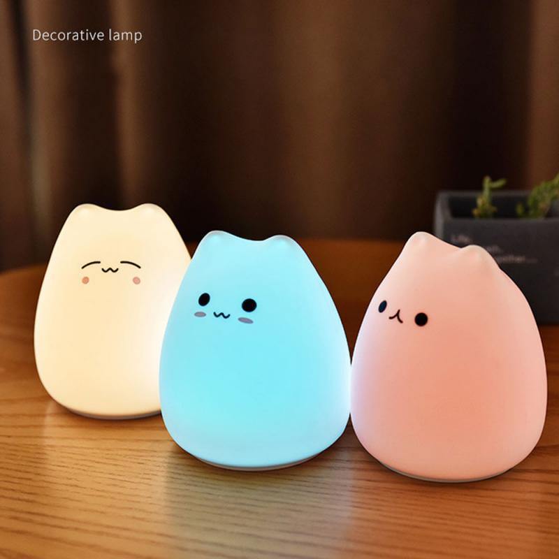 Cartoon Cat Silicone Lamp - LuxVerve