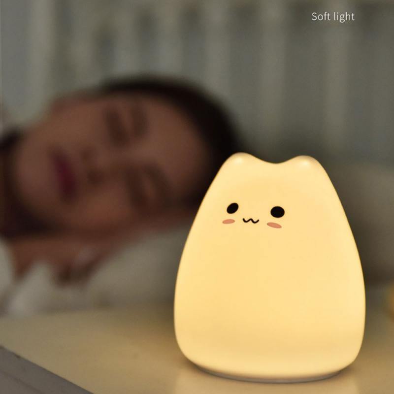 Cartoon Cat Silicone Lamp - LuxVerve