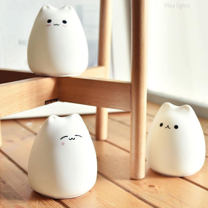 Cartoon Cat Silicone Lamp - LuxVerve