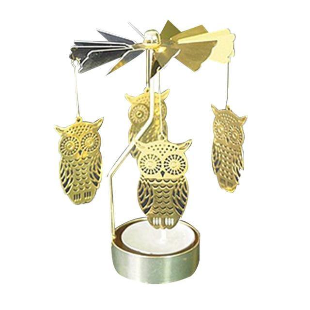 Golden Metal Candle Holder - LuxVerve