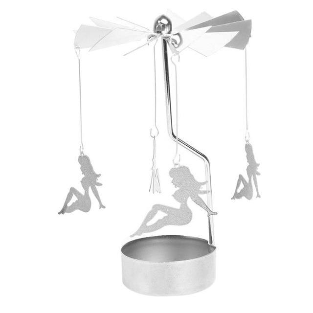 Golden Metal Candle Holder - LuxVerve