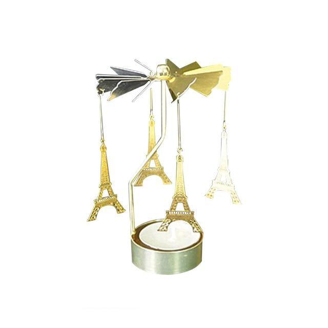Golden Metal Candle Holder - LuxVerve