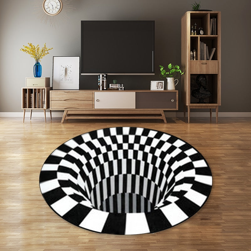 3D Vortex Illusion Rug