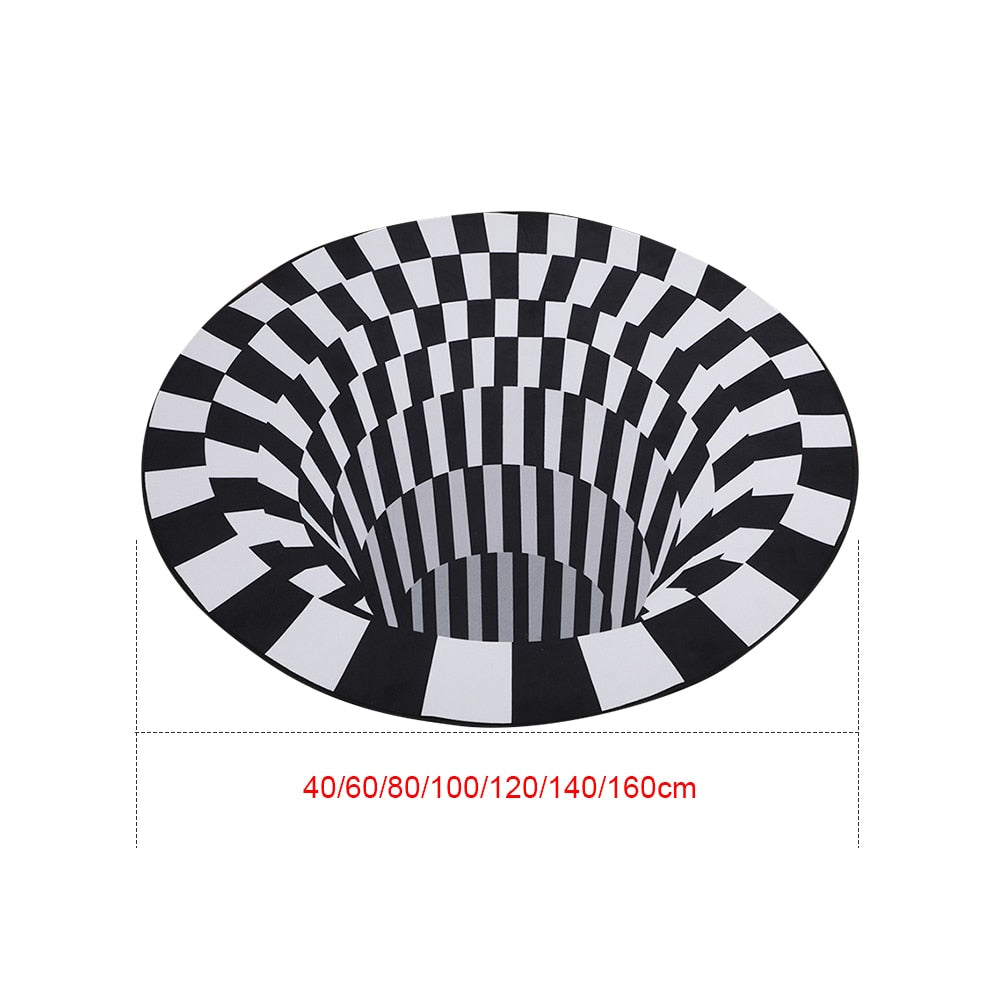 3D Vortex Illusion Rug