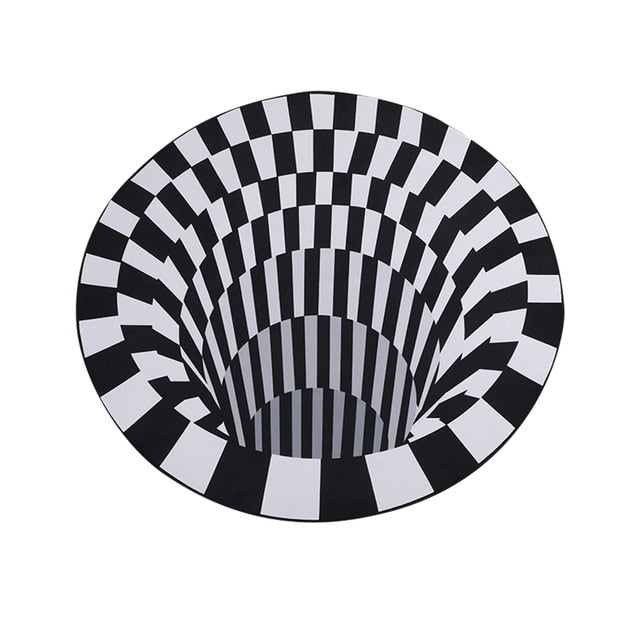 3D Vortex Illusion Rug
