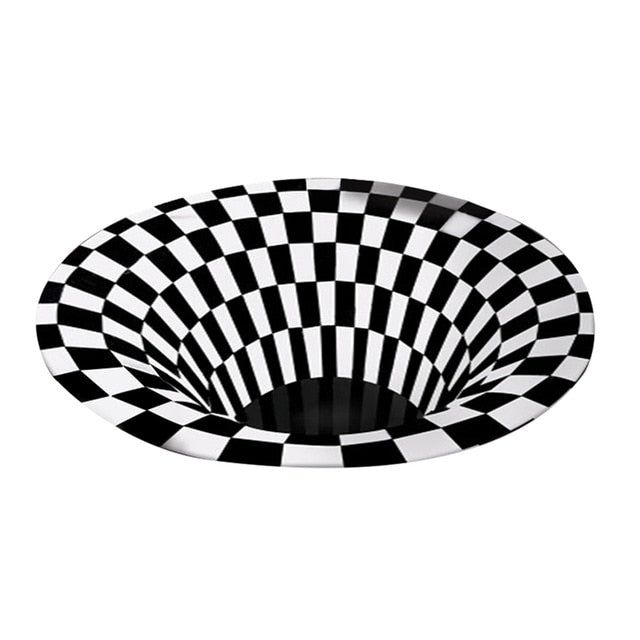 3D Vortex Illusion Rug