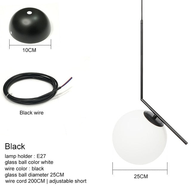 Modern Glass Ball Pendant Lights