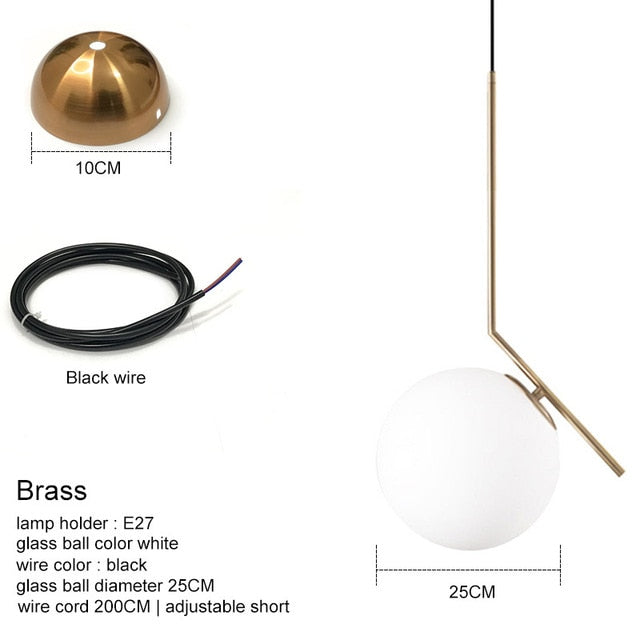 Modern Glass Ball Pendant Lights