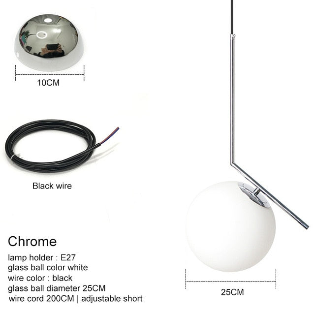 Modern Glass Ball Pendant Lights