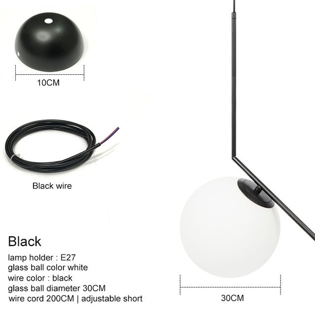 Modern Glass Ball Pendant Lights