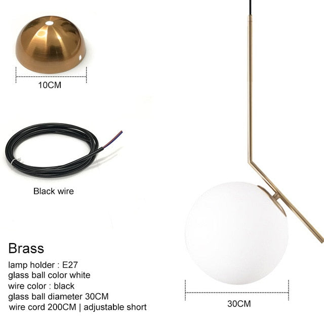 Modern Glass Ball Pendant Lights