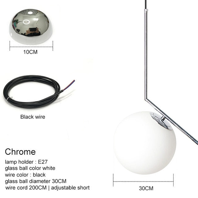 Modern Glass Ball Pendant Lights