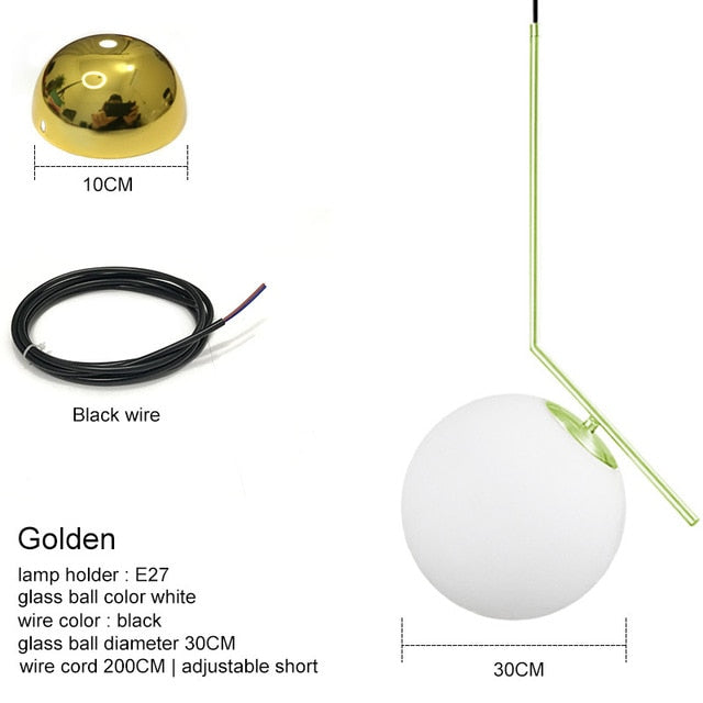 Modern Glass Ball Pendant Lights