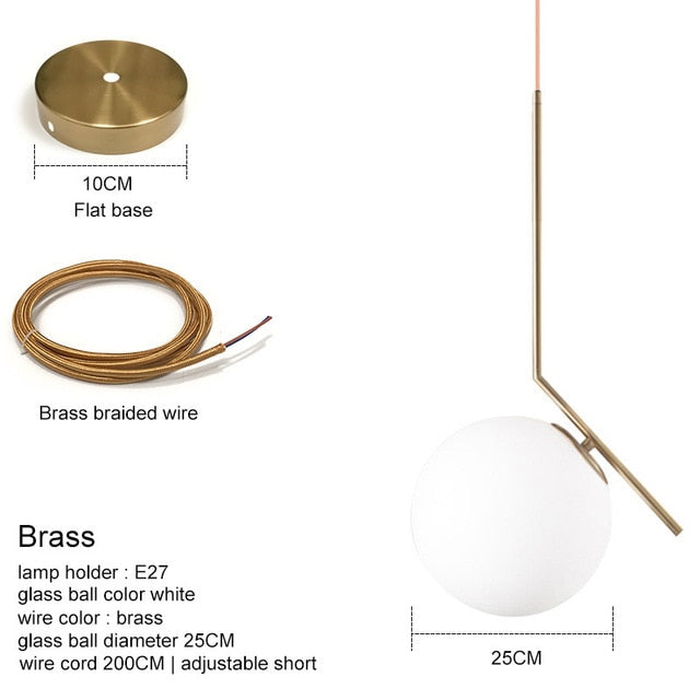 Modern Glass Ball Pendant Lights