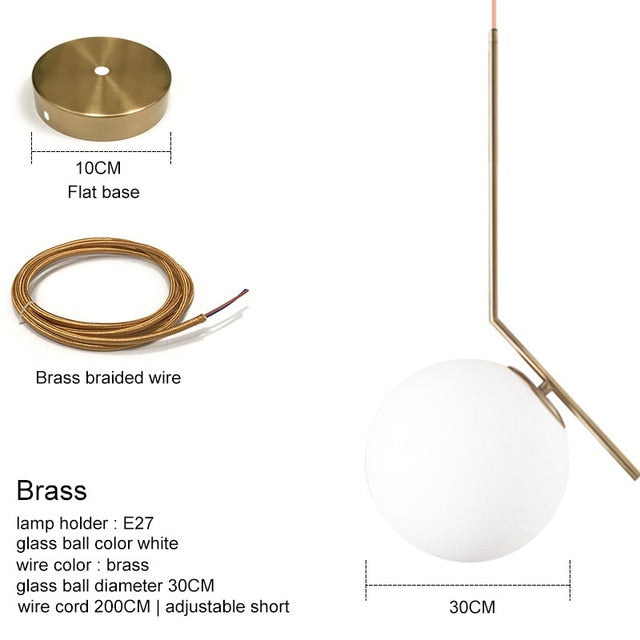 Modern Glass Ball Pendant Lights