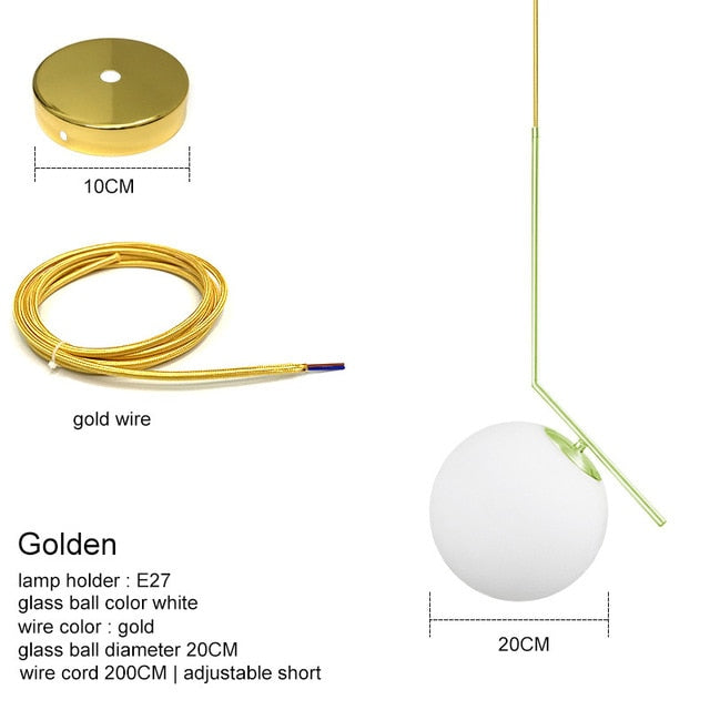 Modern Glass Ball Pendant Lights