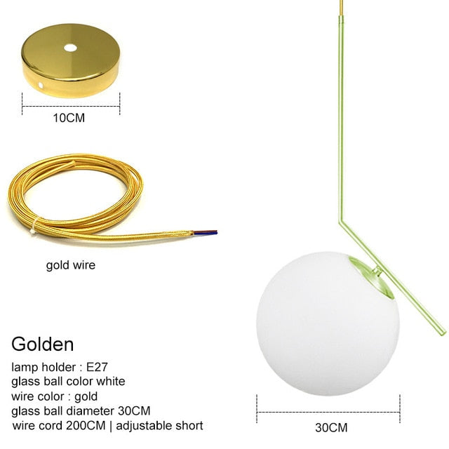 Modern Glass Ball Pendant Lights