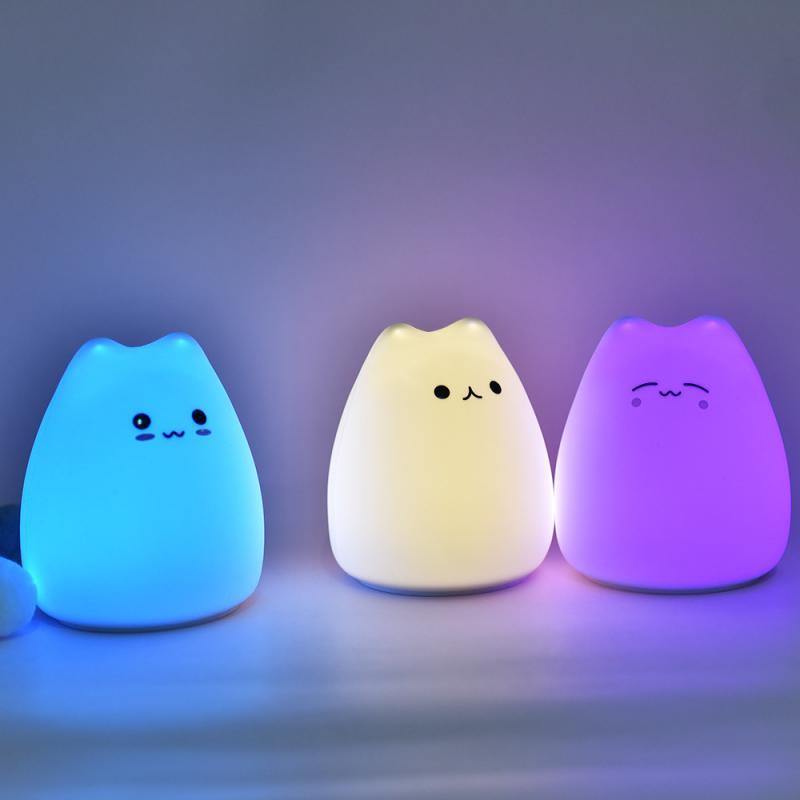 Cartoon Cat Silicone Lamp - LuxVerve