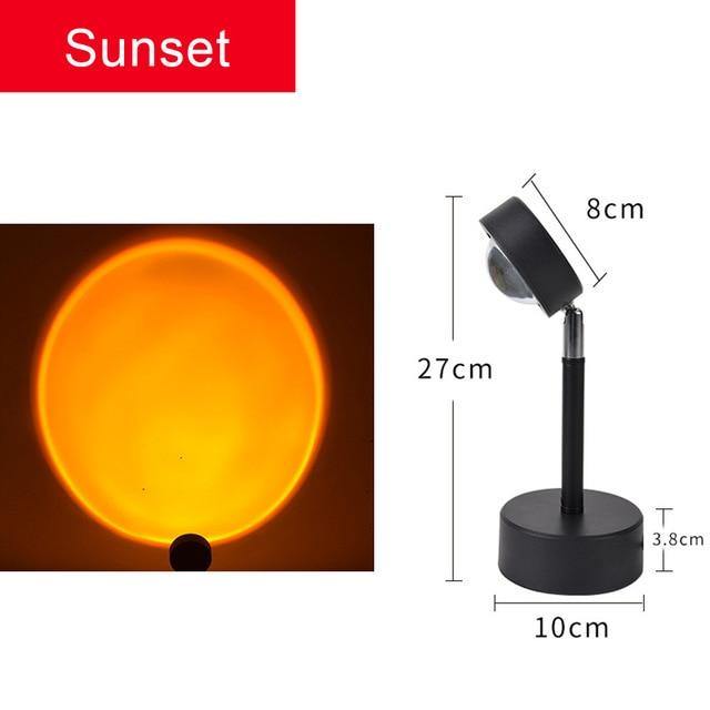 USB Button Rainbow Sunset Projector - LuxVerve