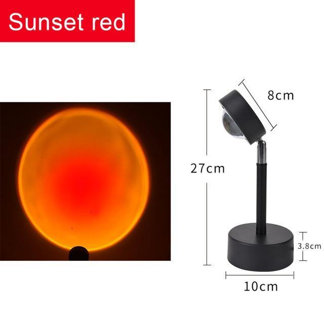 USB Button Rainbow Sunset Projector - LuxVerve